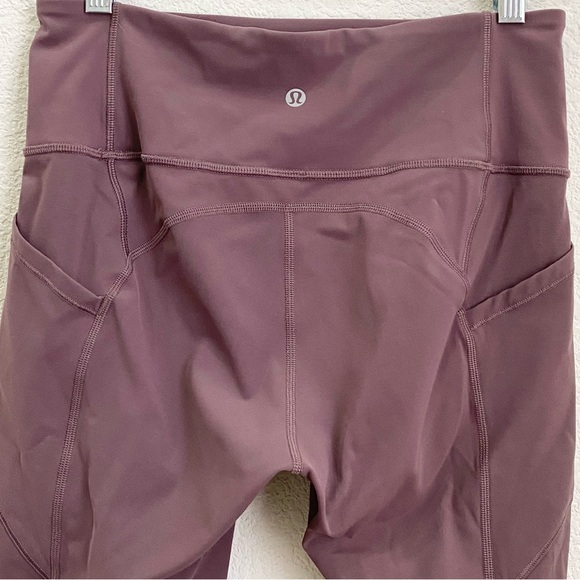 LULULEMON All The Right Places Crop II Figue Mauve Size 8 - Picture 8 of 16